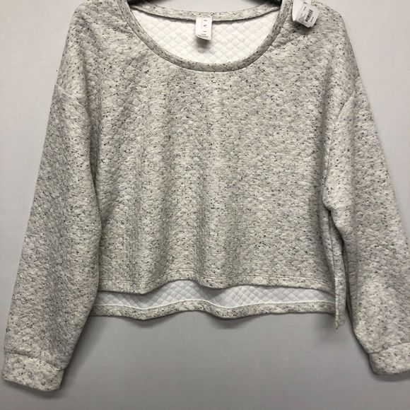 NWT LIVI for Lane Bryant Women Oversized Sweatshirt Size 14 / 16 Cropped M113 -7 - Picture 11 of 14